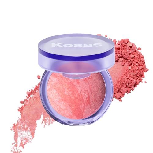 Kosas Blush is Life - Talc-Free Dimensional Blush Baked with Squalane &amp; Hyaluronic Acid - Long Wear, Safe for Sensitive Skin- Blissed