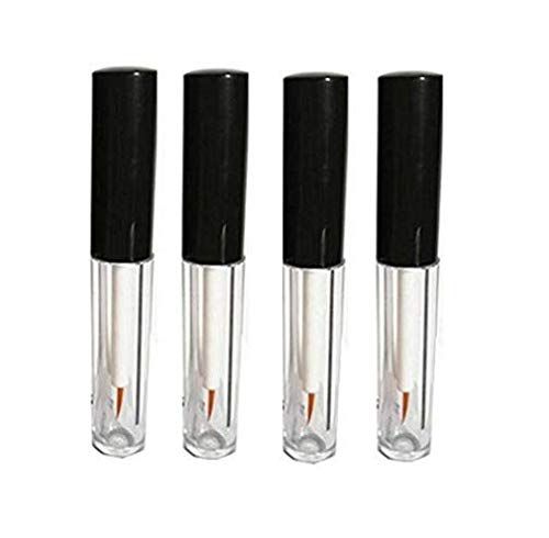DNHCLL 4PCS 5ML Empty Plastic Eyeliner Tube Container,Eyelash Extension Liquid Storage Holder Container Eyelashes Mascara Tube for EyelashEyebrow Growth Castor Oil