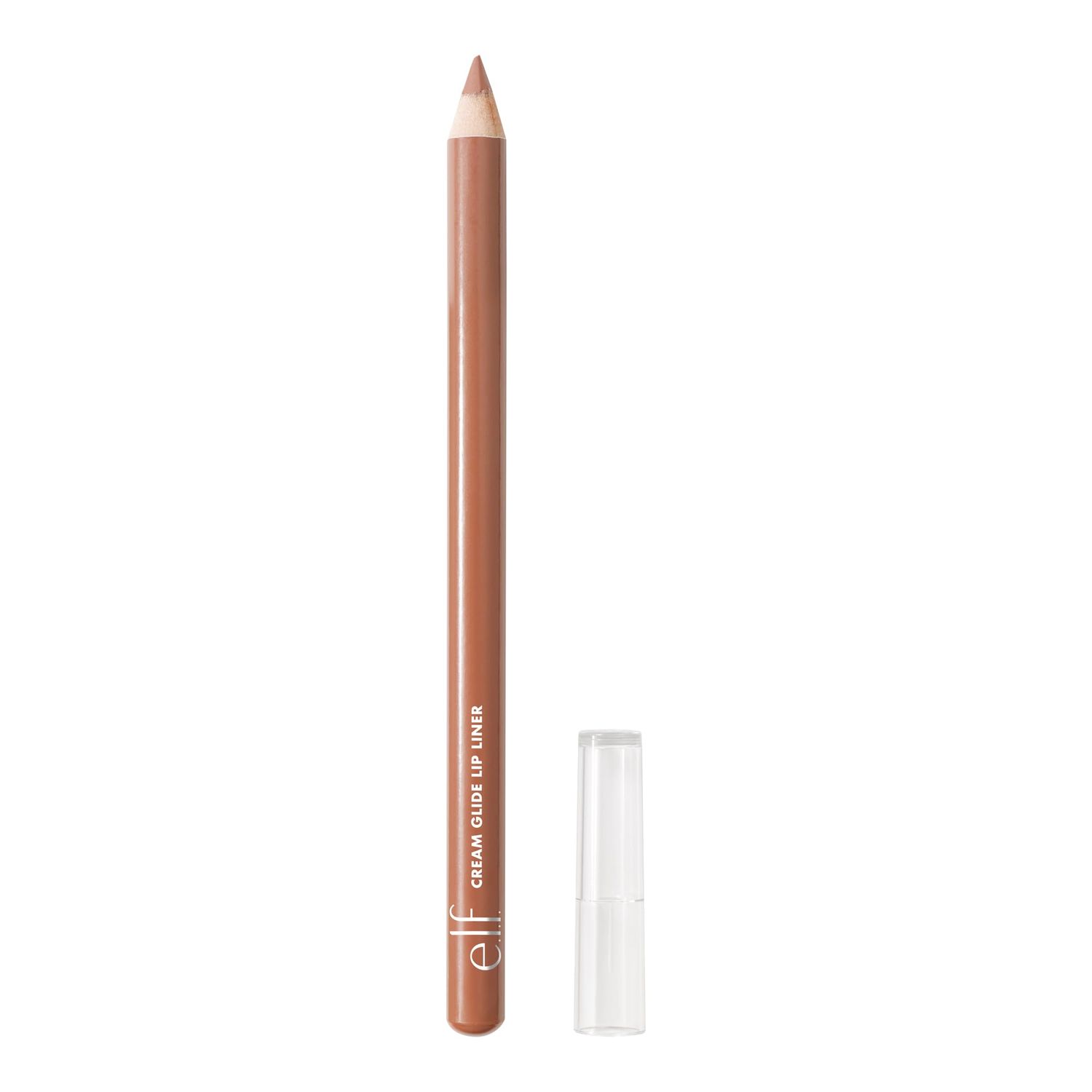 e.l.f. Cream Glide Lip Liner, Highly-Pigmented Pencil For Shaping &amp; Sculpting Lips, Semi-Matte Finish, Vegan &amp; Cruelty-Free, Truth or Bare