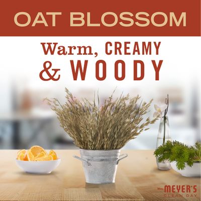 MRS. MEYER'S CLEAN DAY Hand Soap, Made with Essential Oils, Biodegradable Formula, Oat Blossom, 12.5 fl. oz - Pack of 3