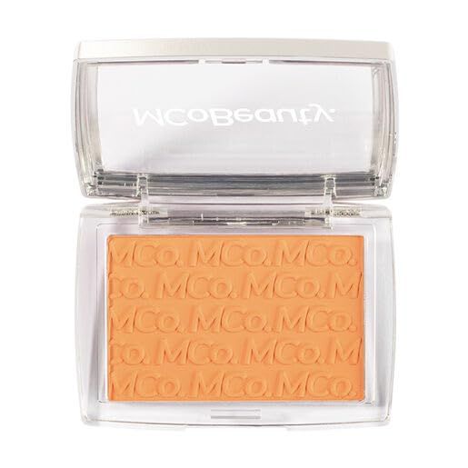 MCoBeauty Glow Up pH Powder Blush - Peach Pop, Customizable Matte Blush, Vegan, Cruelty Free Cosmetics