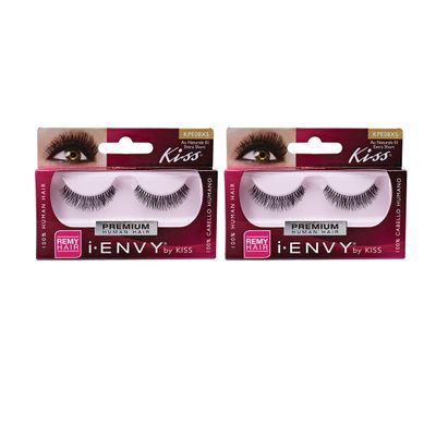Kiss I Envy Au Naturale 01 Classic Style Lashes Short (Pack of 2)