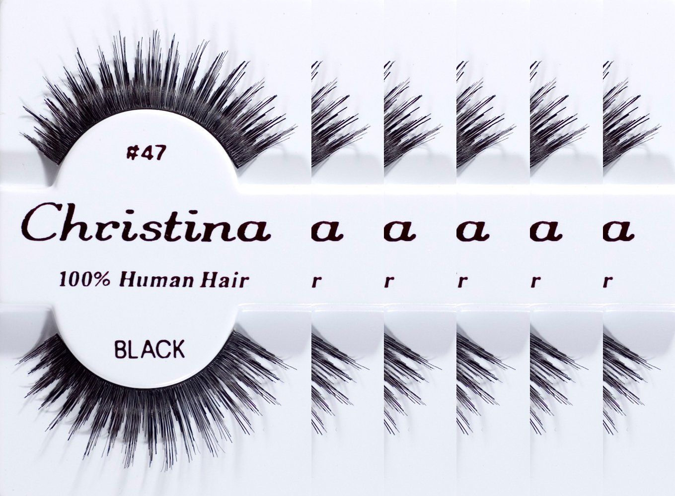 6packs Eyelashes - 47 by Christina