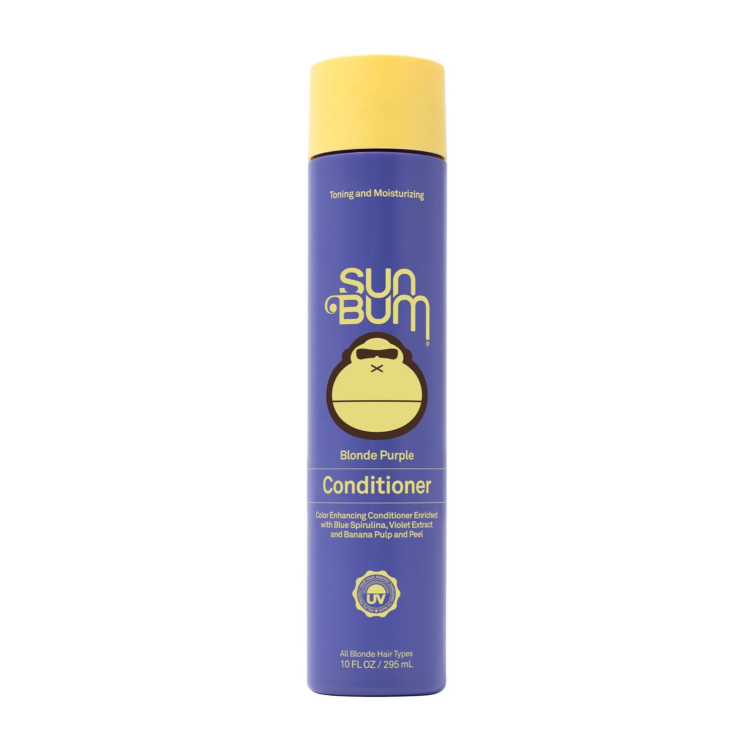 Sun Bum Blonde Conditioner | UVprotecting and Cruelty Free Color Enhancing and Toning Hair Treatment for Blondes | 10 Oz
