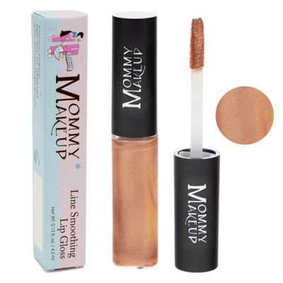 Mommy Makeup Line Smoothing Lip Gloss with Brown Algae &amp; Golden Seaweed - Glossy, Moisturizing, High Shine, Paraben Free Lipgloss in Bit of Honey (A Glistening Honeyed Butterscotch)