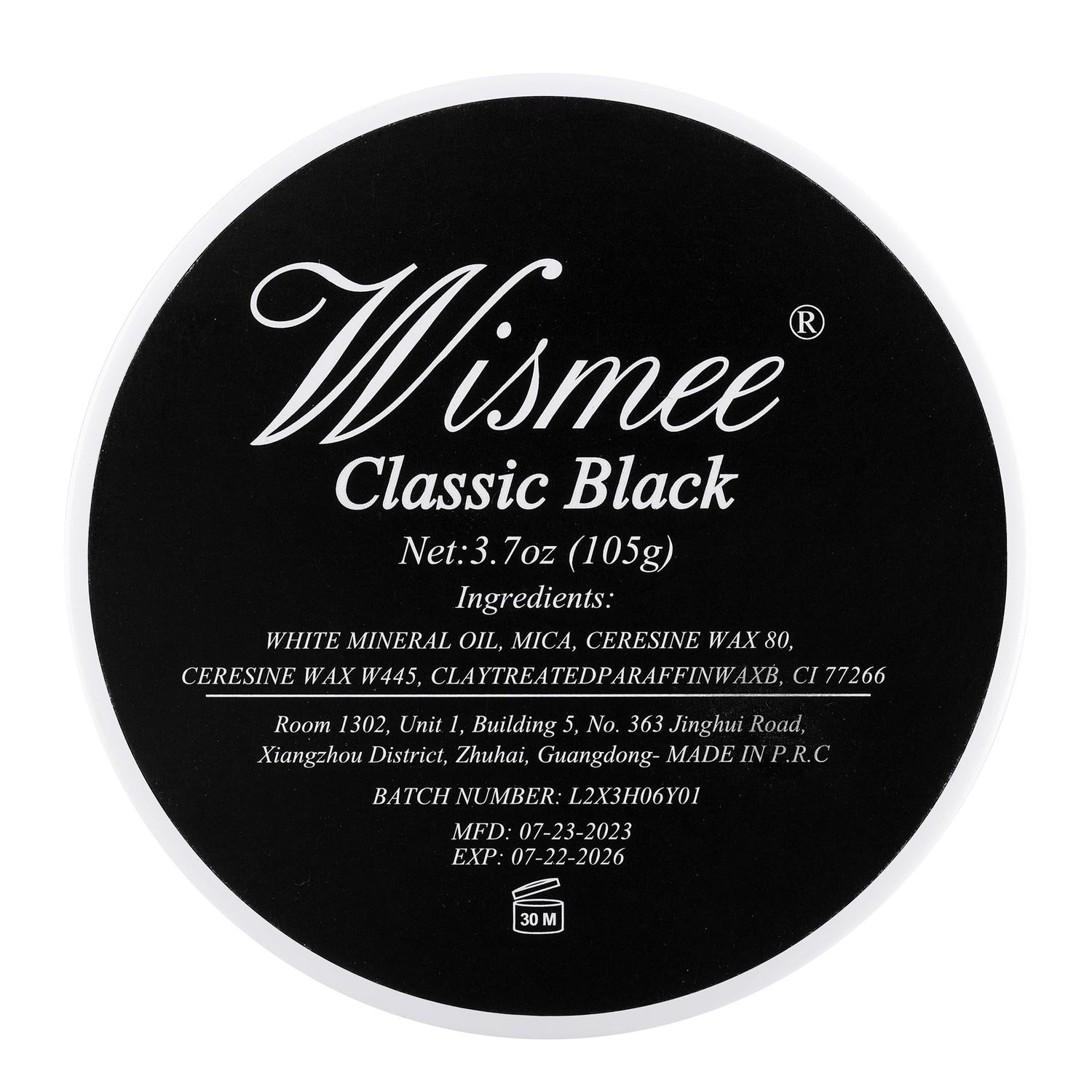 Wismee 105g Black Face Paint,Large Capacity Classic Black Face Body Special Effects Makeup Kit Dress Up Non Toxic Face Painting Kits for Adult Full Coverage Face paint Fx Make Up (Large 105g3.7oz)