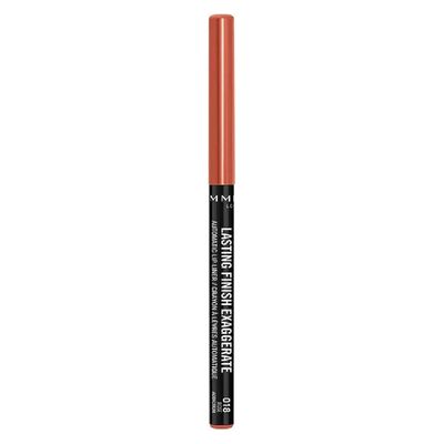 Rimmel Lasting Finish Exaggerate Automatic Lip Liner - Rich, Smooth Formula for Long Lasting Lip Looks - 018 Rose Addiction, .01oz