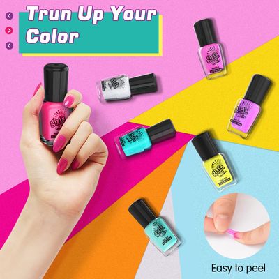 Amagoing Nail Polish Set for Girls Ages 7-12, Kids Nail Art Studio Kit, Non Toxic Quick Dry Nail Polish, Nail Dryer, Storage Desk, Glitter, Cool Girls Stuff, Birthday Gifts Ideas 8 9 10 11 Years Old