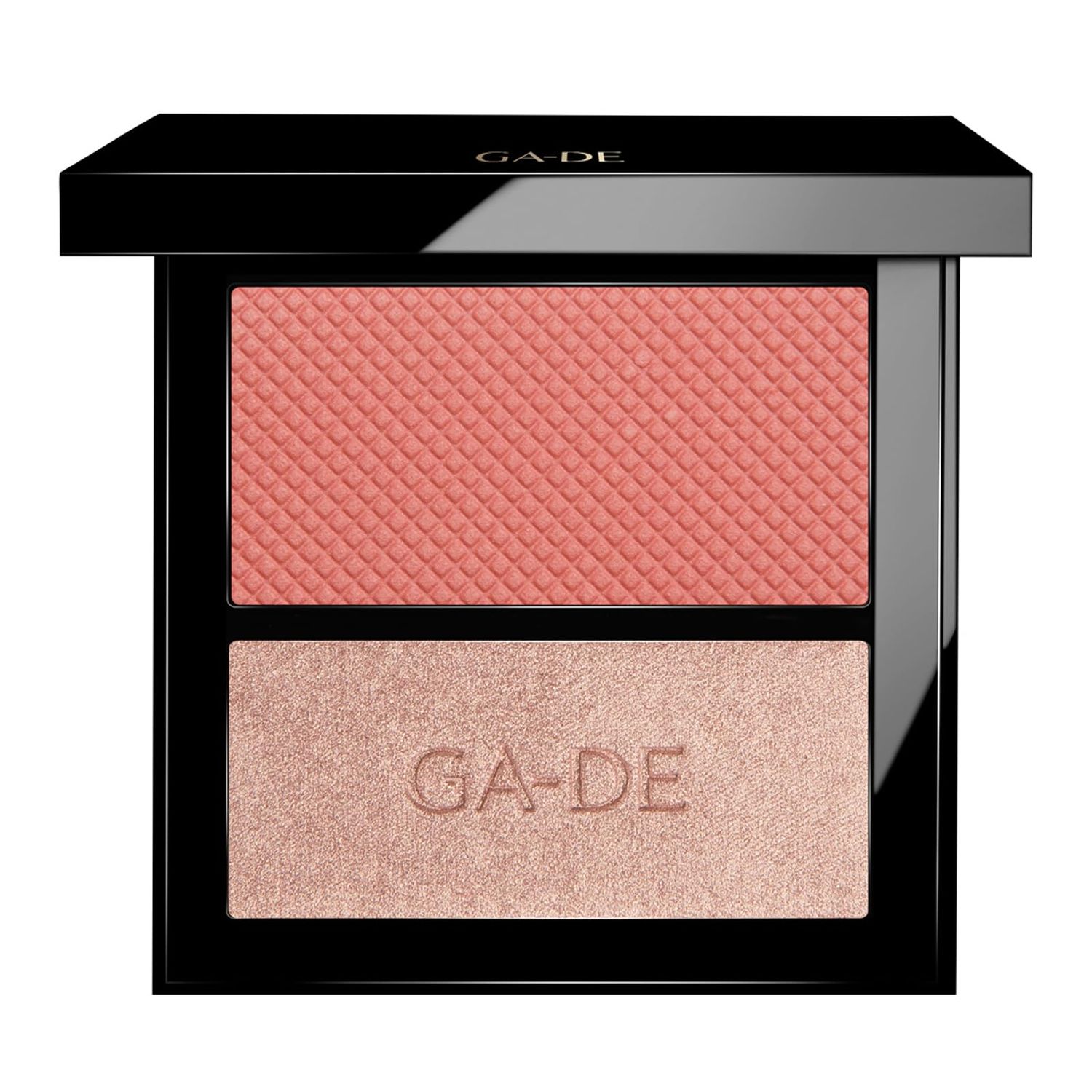 GA-DE Velveteen Blush and Shimmer Duet, 50 - Formulated with Micronized Pearls and Pigments for Sculpting Face and Dcollet - Paraben-Free - 0.26 oz