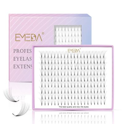 EMEDA 180 Fans Premade Fans Eyelash Extensions Thin Base 8D Stable C Curl Pointy Base Premade Lash Extensions Fans Pre Fanned Volume Lash Extensions (8D 0.07 C 10mm)
