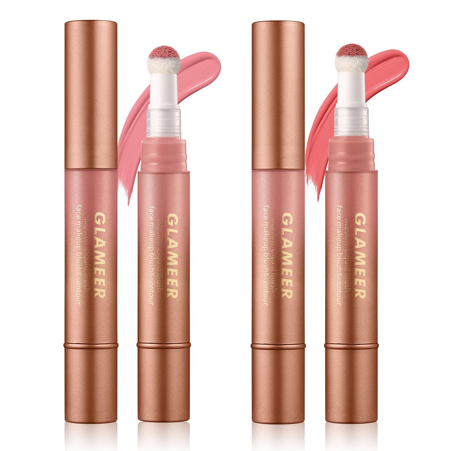 Blush Stick,Liquid Blush Stick,Silky Smooth Creamy Formula,Lightweight Blendable Blush Rouge Stick,Naturally Sculpted Look Professional Beauty Makeup Blush (0102)