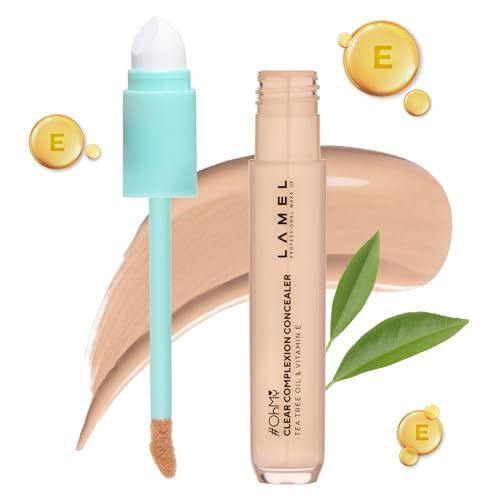 LAMEL OH my Clear Face Concealer - Vitamin E &amp; Tea Tree Extract - Skin Care, Moisturizing &amp; Waterproof - Vegan Formula - Brightening &amp; Protection, 402-0,23 fl.oz