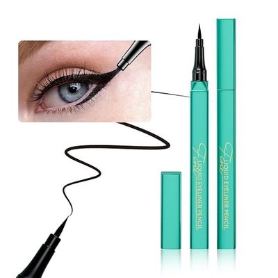 OETUIOW Liquid Eyeliner, Waterproof &amp; Long-Lasting Eyeliner Pen, Quick Drying, Glides on Smoothly, Cruelty-Free &amp; Vegan, Super Slim Precise All Day for Women (Black)