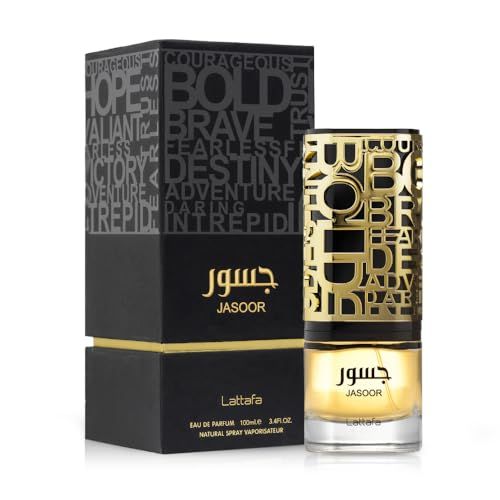 Lattafa Jasoor Eau De Parfum Spray for Men, 3.4 Ounce