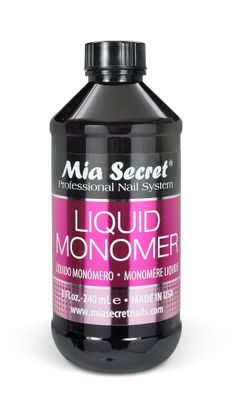 Mia Secret 8 oz  240ml LIQUID MONOMER PROFESSIONAL ACRYLIC NAIL SYSTEM