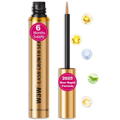 Lash serum, 2025 Upgraded Rapid Eyelash Serum, Eyelash Growth Serum-Rapid Eyelash Growth Serum for Stronger,Healthier Lashes,Eyebrow Growth Serum,Natural Ingredients(Upgraded Lash Surem)