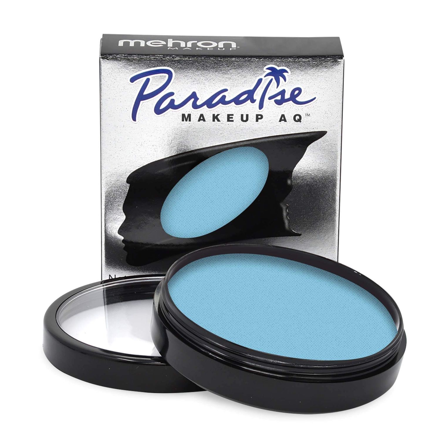 Mehron Makeup Paradise Makeup AQ Face &amp; Body Paint | Pro Size | Face &amp; Body Painting, Special FX, Cosplay | Water Activated Face Paint &amp; Body Paint 1.4 oz (40 g) (Light Blue)