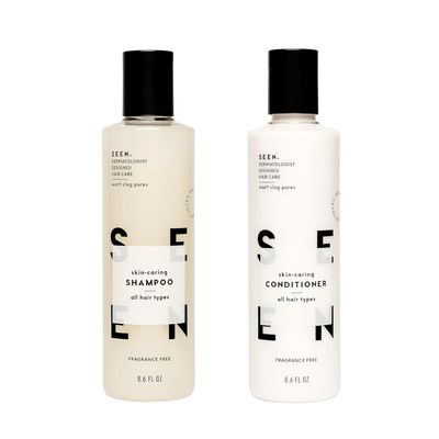 SEEN Shampoo &amp; Conditioner Bundle, Fragrance-Free - Non-Comedogenic &amp; Sulfate-Free Hair Care - Dermatologist-Developed, Safe for Sensitive, Eczema &amp; Acne-Prone Skin