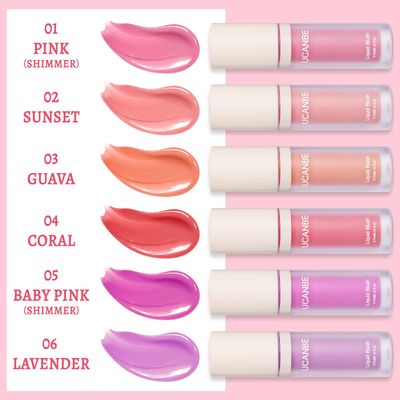 UCANBE Liquid Matte Blush Makeup for Cheeks, Highly Pigmented, Long Lasting, Anti-scratch, Natural-Looking, Daily Use Makeup Blush Suitable for Women Girls(04 Coral)