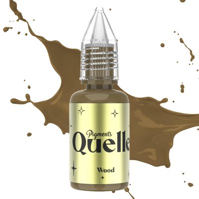 QUELLE Microblading Ink Permanent Makeup Pigment 0.5oz15ml Eyebrow Ink Microblading Pigment for Eyebrow Eyeliner (Wood)