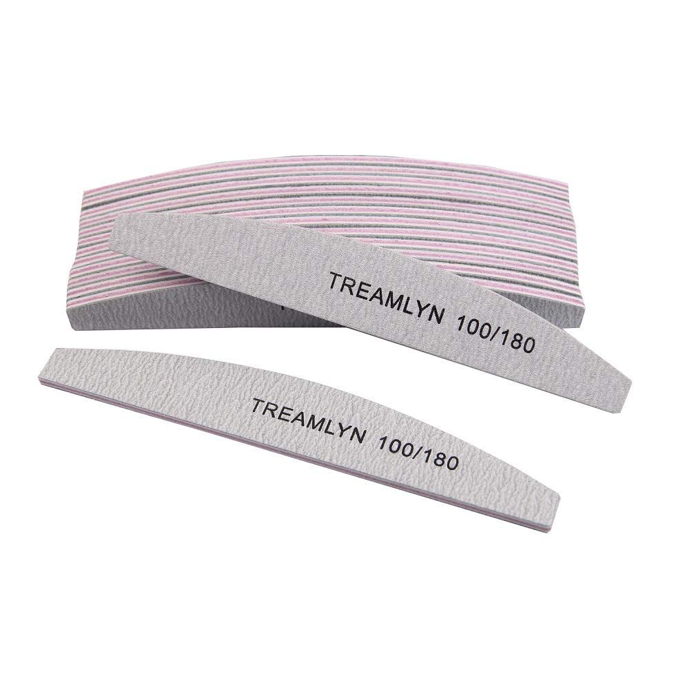 10 Pcs Rough Nail File 100180 Grit, Heavy Duty Nail Files for AcrylicNatural Nails, Emery Boards for Nails, Strong Finger Nail Filler, Coarse Nail File for Home and Salon Use