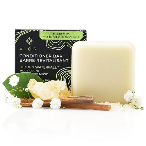 Viori Hidden Waterfall Conditioner Bar Made with Rice Water - Handcrafted All Natural Organic Conditioner