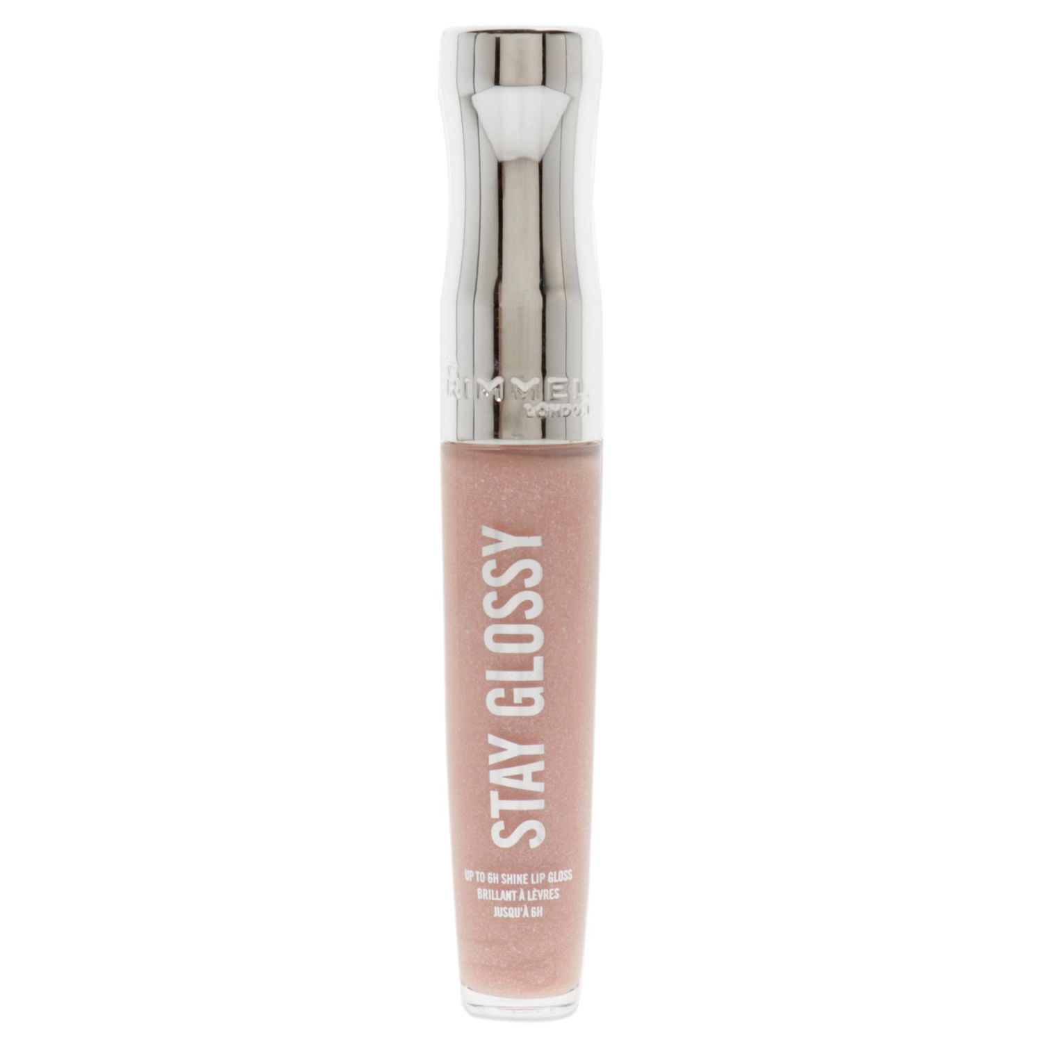 Rimmel Stay Glossy Lip Gloss - Non-Sticky and Lightweight Formula for Lip Color and Shine - 110 Dorchester Rose, .18oz