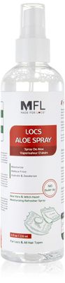 Made For Locs Vegan Aloe Refresher Spray | Hydrating Moisturizer for Locs &amp; Dreadlocks, Natural Hair Care | Nourishing Locs Spray with Aloe Vera, 8 oz