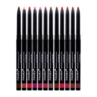 Beauty Spot 12 Colors Retractable Waterproof Lip Liner Set, Roll It Up Auto Lip Pencil, Long Lasting Fade Resistant