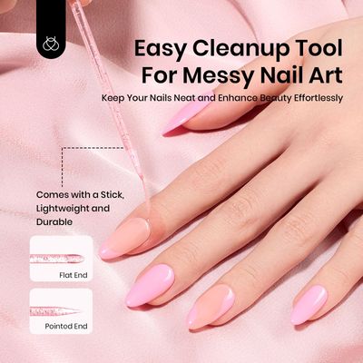 beetles Gel Polish 15ml Latex Liquid Nail Peel off Cuticle Guard for Nail Polish with Plastic Nail Care Stick for Nail Art Air-Dry Liquid Latex Barrier Protector Nails Design