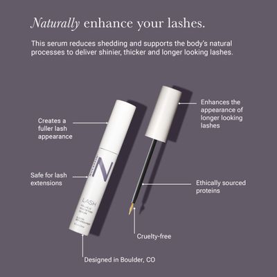 NULASTIN Eyelash Serum for Thicker-Looking Lashes - Follicle Fortifying LASH Serum - Clinically Tested Eyelash Enhancing Serum From the Experts in Brow and Lash Serums (2 Pack, 0.1 Fl Oz Each)