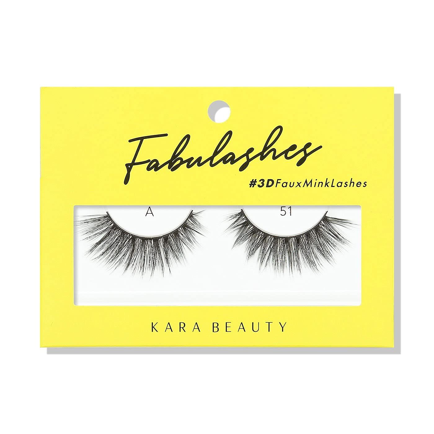 KARA BEAUTY FABULASHES 3D Faux Mink False Eyelashes - Style A51