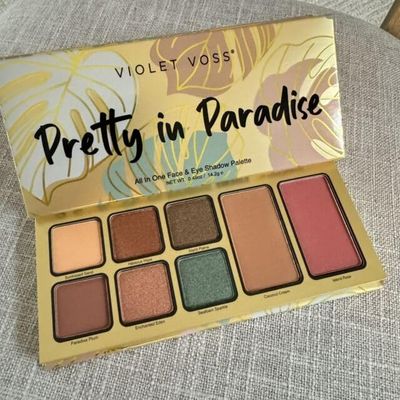 Violet Voss Pretty in Paradise All In One Face &amp; Eye Shadow Palette, 0.49 Ounce (Pack of 1)