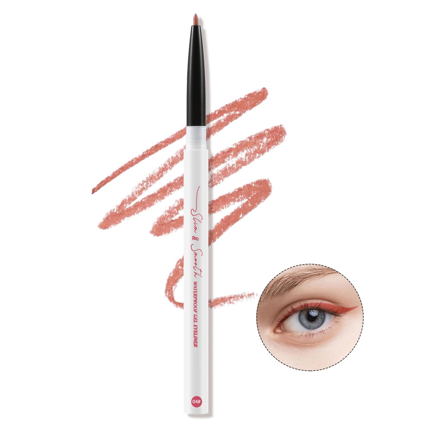 GEUUFEA Colorful Gel Eyeliner, Waterproof Creamy Eye Liner, Smooth Versatile Eyeliner Pencil, Long-Lasting, Smudge-Proof &amp; Easy To Use