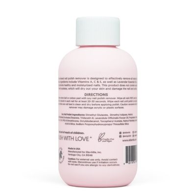 ellamila Soy Nail Polish Remover Non-Acetone Nail Polish Remover - Non-Toxic Fingernail Polish Remover - Enriched with Lavender Essential Oil &amp; Vitamins A,C &amp; E (4 fl oz)