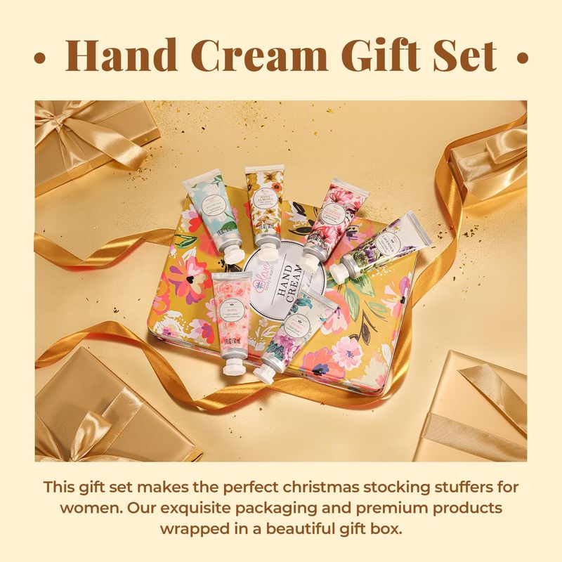 Hand Cream Gift Set - Hand Cream for Women, Hand Lotion Set for Dry Cracked Hands, Holiday Gift for Mother's Day Valentine's Day Christmas, Travel Size Hand Lotion for Women. 6 x 1.0 oz30ml