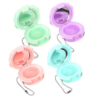Beatifufu 4Pcs Refillable Empty Eyeshadow and Lipstick Cases Versatile Makeup Containers for Depotting Cosmetics for Women and Girls