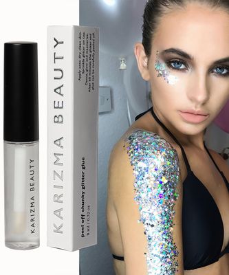 Cosmetic Glitter Glue, The Original Peel Off Formula. KARIZMA Beauty. Face Chunky Glitter Glue Adhesive Body Cosmetic Makeup Glitter Primer