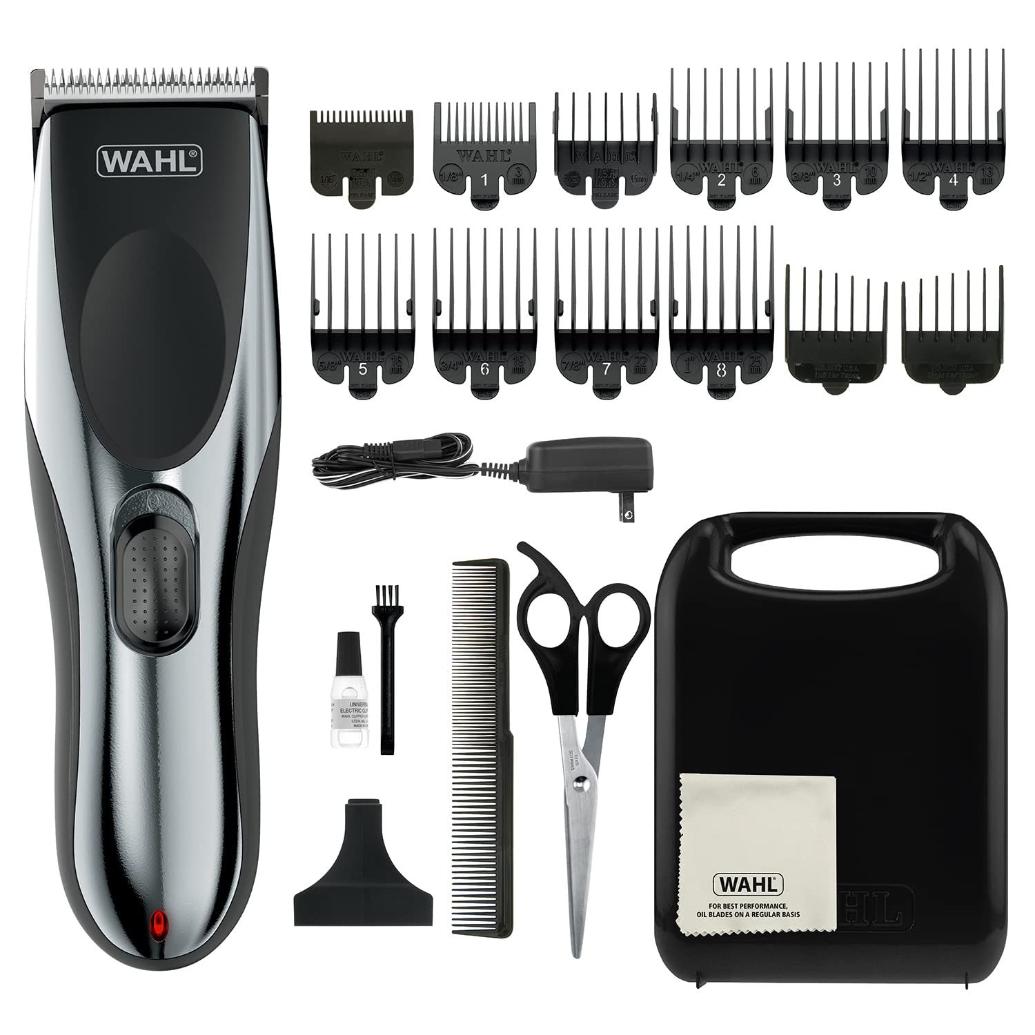 Wahl Clipper Rechargeable CordCordless Haircutting &amp; Trimming Kit for Heads, Longer Beards, &amp; All Body Grooming - Model 79434