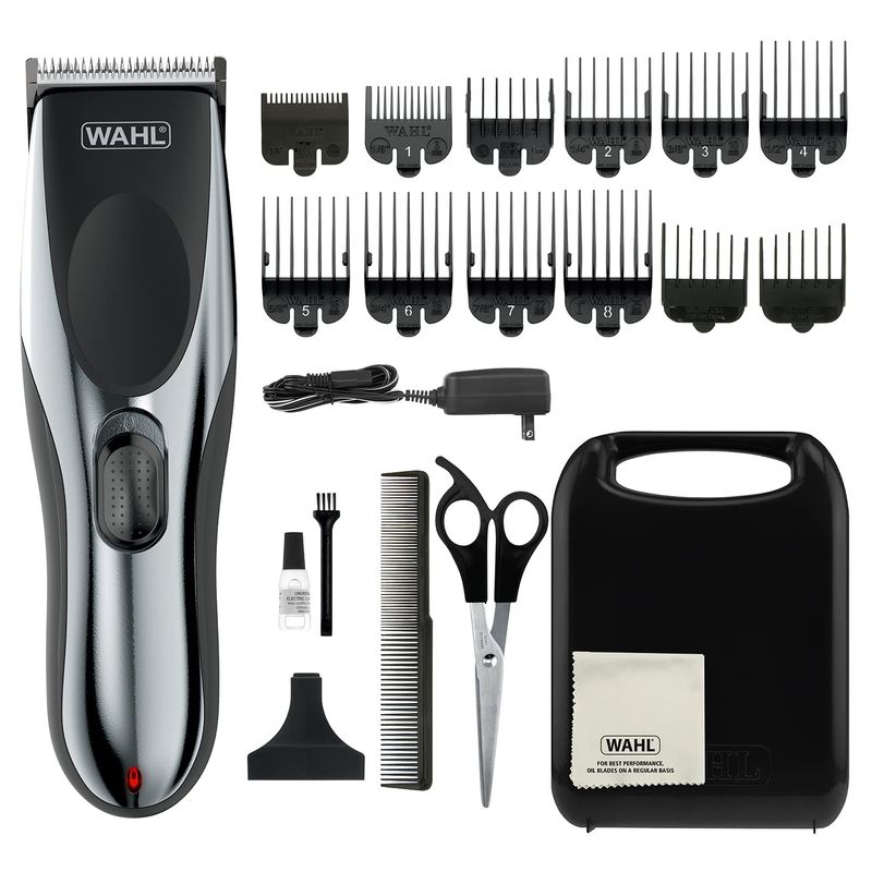 Wahl Clipper Rechargeable CordCordless Haircutting &amp; Trimming Kit for Heads, Longer Beards, &amp; All Body Grooming - Model 79434