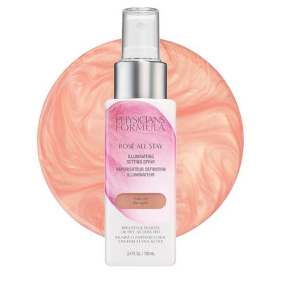 Physicians Formula Ros All Stay Illuminating Setting Spray For Makeup, Oil-Free, Alcohol-Free, Antioxidants | Dermatologist Tested, Clinicially Tested