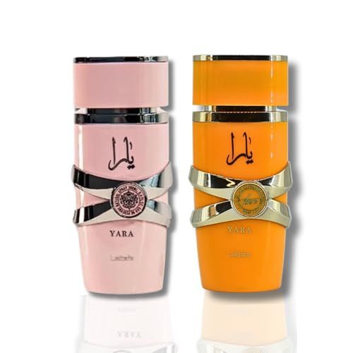 Lattafa for Women 2 Piece Eau de Parfum Gift Set (Yara  Yara Tous) 3.4 Ounce100 ml each