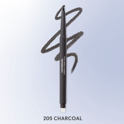 CoverGirl Perfect Point Plus Eyeliner Pencil, Charcoal, Long-Lasting, Versatile Black Eyeliner, Soft Smudging Tip, No Sharpening Needed, Pack of 1