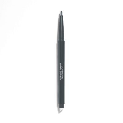 CoverGirl Perfect Point Plus Eyeliner Pencil, Charcoal, Long-Lasting, Versatile Black Eyeliner, Soft Smudging Tip, No Sharpening Needed, Pack of 1