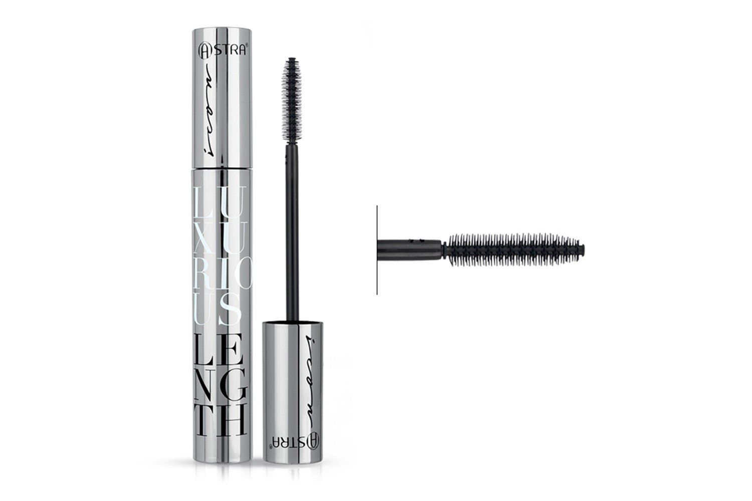 AstrA Mascara - Luxurious Length, Lengthening, Black, Gel, 0.2 Fl Oz (Pack of 1), Made in Italy Italian Import