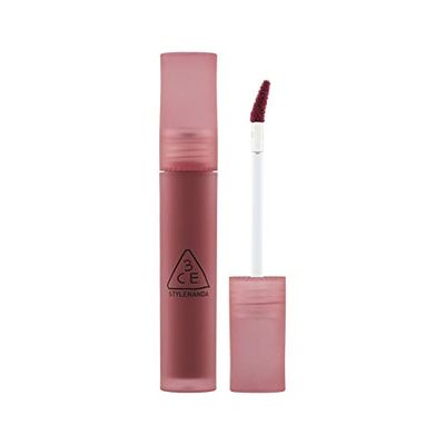 3CE BLUR WATER TINT(4.6g) soft lip with less smear with a blurry finish (#DOUBLE WIND) with sun cream(1ml3ea)