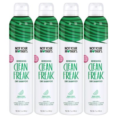 Not Your Mother&#39;s Clean Freak Original Dry Shampoo - (4-Pack) 7 oz - Refreshing Dry Shampoo Instantly Absorbs Oil - Hair Essentials for All Hair Types