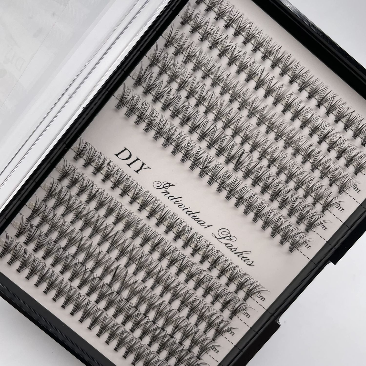 IECILI Individual LashesLash Clusters 240pcs 9-14mm Cluster Eyelash Extensions 12 RootsD Curl 0.07mm Cluster LashesFaux Mink Lash Extensions (D Curl, 20D Cluster Lashes)