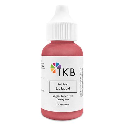 TKB Lip Liquid Color | Liquid Lip Color for TKB Gloss Base, DIY Lip Gloss, Pigmented Lip Gloss and Lipstick Colorant, Made in USA (1floz (30ml), Red Pearl)