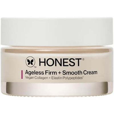 Honest Beauty Ageless Firm and Smooth Cream | Powered by Vegan Collagen and Elastin Polypeptides | Firmer, Smoother Looking Skin | Fragrance Free, EWG Verified, Vegan, Cruelty-Free | 1.7 fl oz